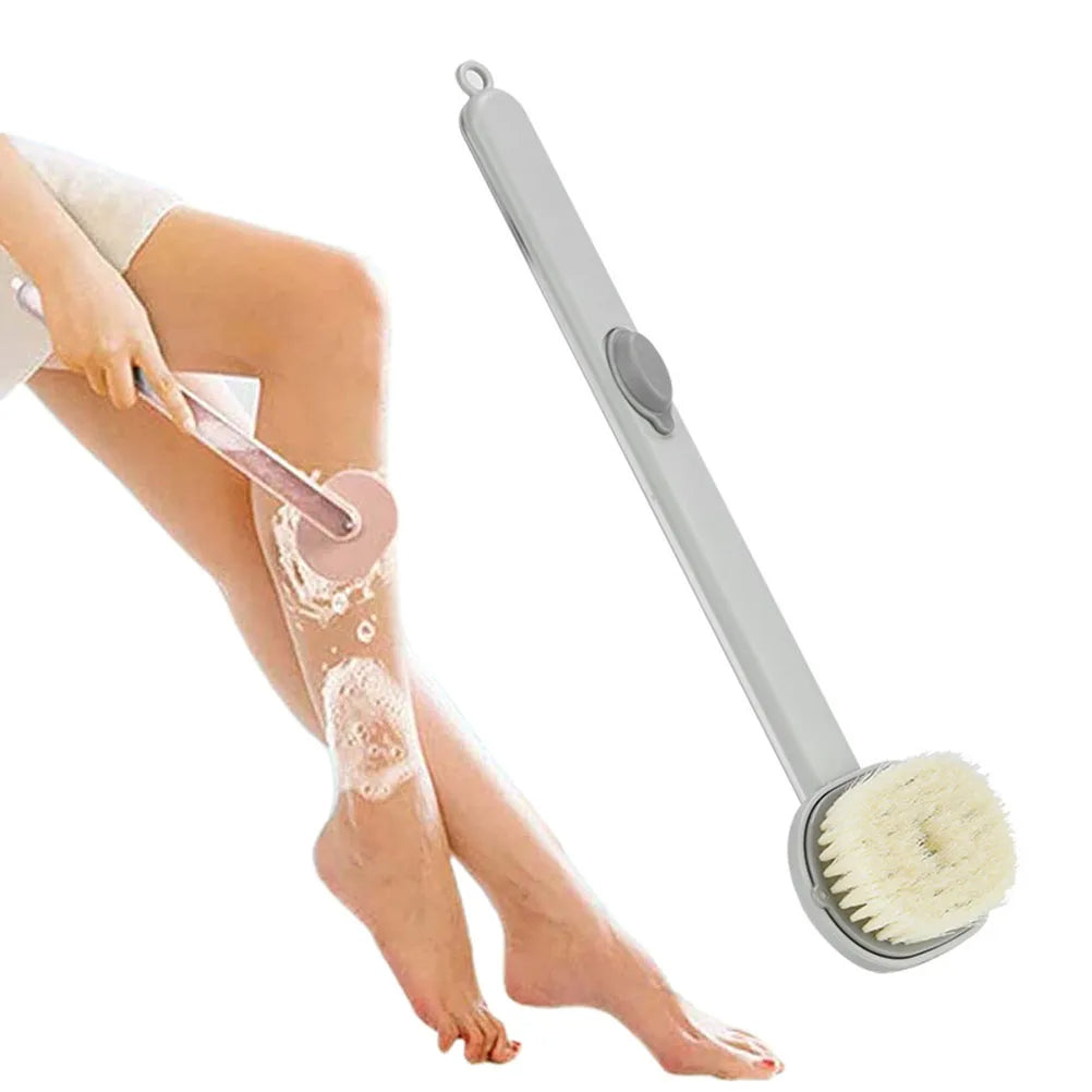Back Scrubber Brush with Soap Dispenser and Extended Handle