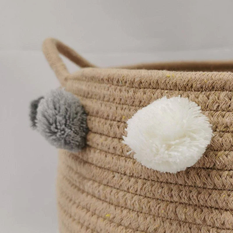 Handmade Basket 26cm Height, Bathroom Storage