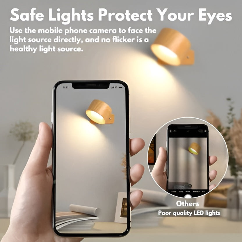 Directional Wall Light with Magnetic Ball Joint and Three Color Modes