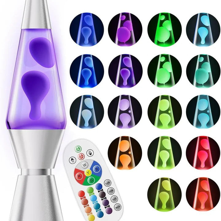 Color Changing Lava Lamp with LED Motion and Remote Control