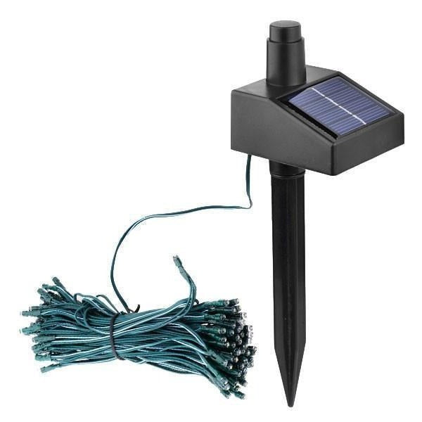 Solar-Powered LED Fairy Lights with 100 LEDs and Automatic Light Sensor, 17-Meter Strand