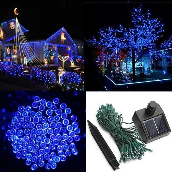 Solar-Powered LED Fairy Lights with 100 LEDs and Automatic Light Sensor, 17-Meter Strand