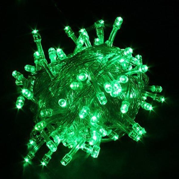 Solar-Powered LED Fairy Lights with 100 LEDs and Automatic Light Sensor, 17-Meter Strand
