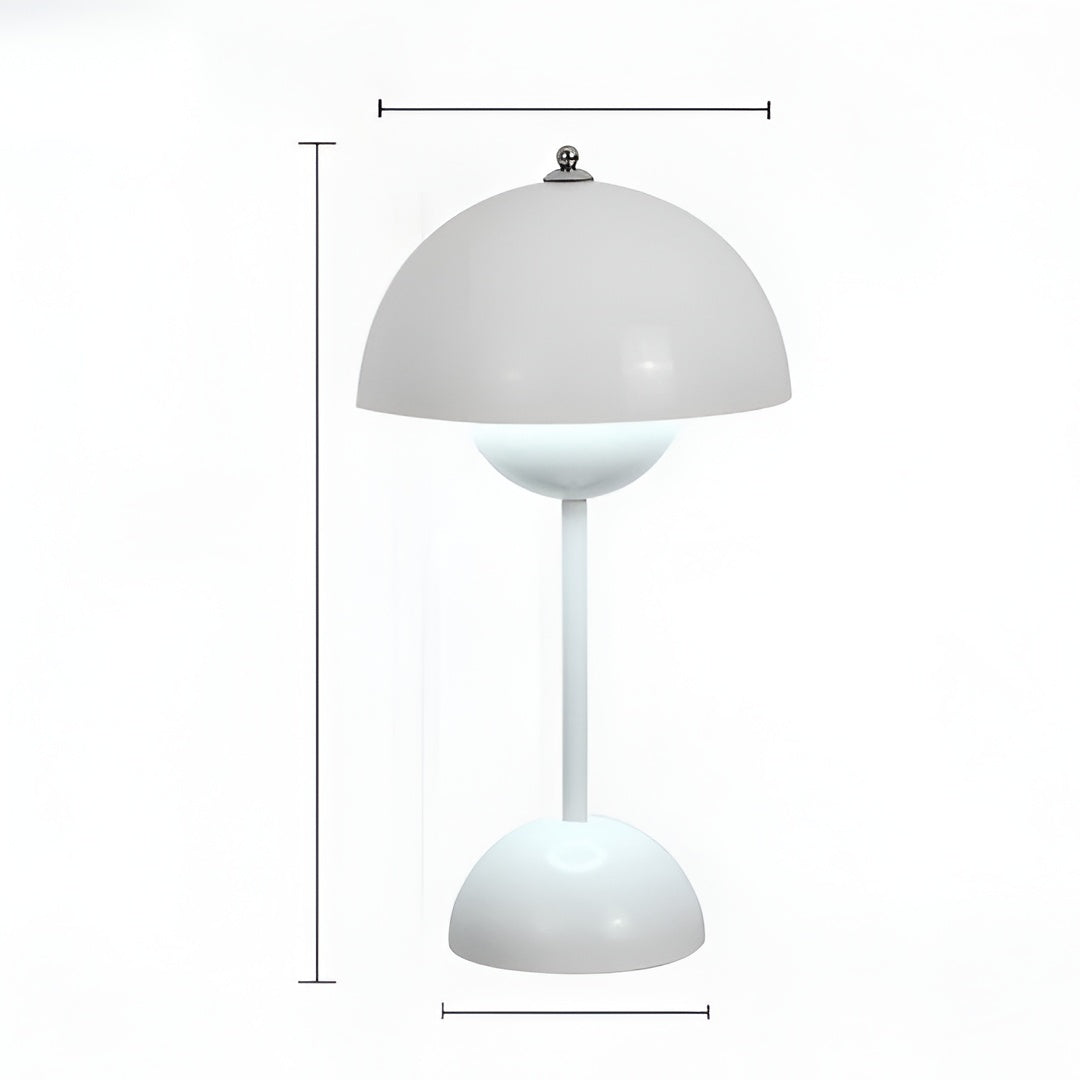 Mushroom Table Lamp with Touch Control and Rechargeable Battery, Five Colors