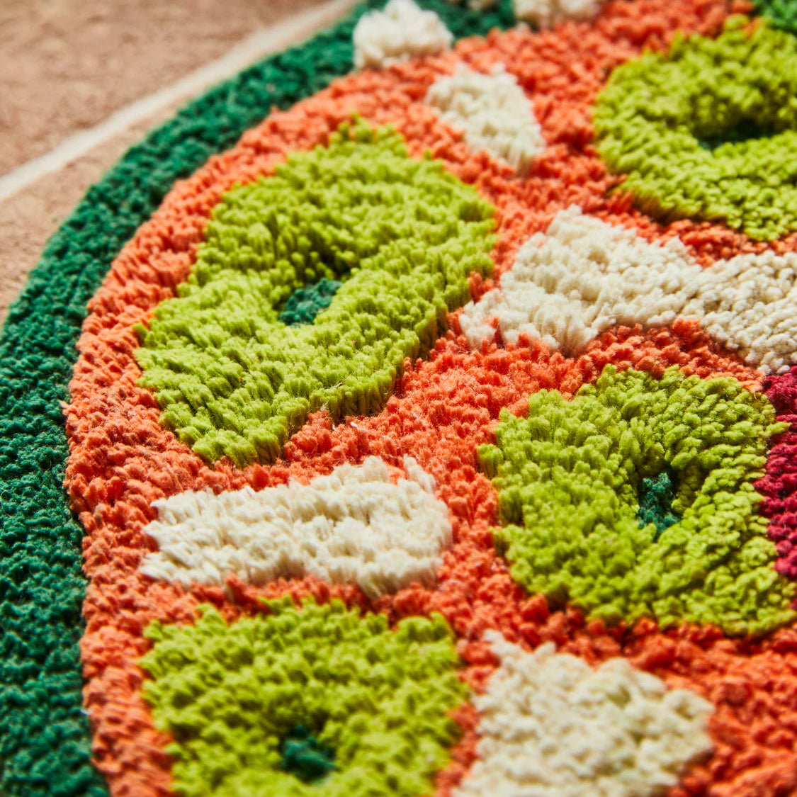 Soft Cotton Bath Mat, Plush Texture, Bathroom Use