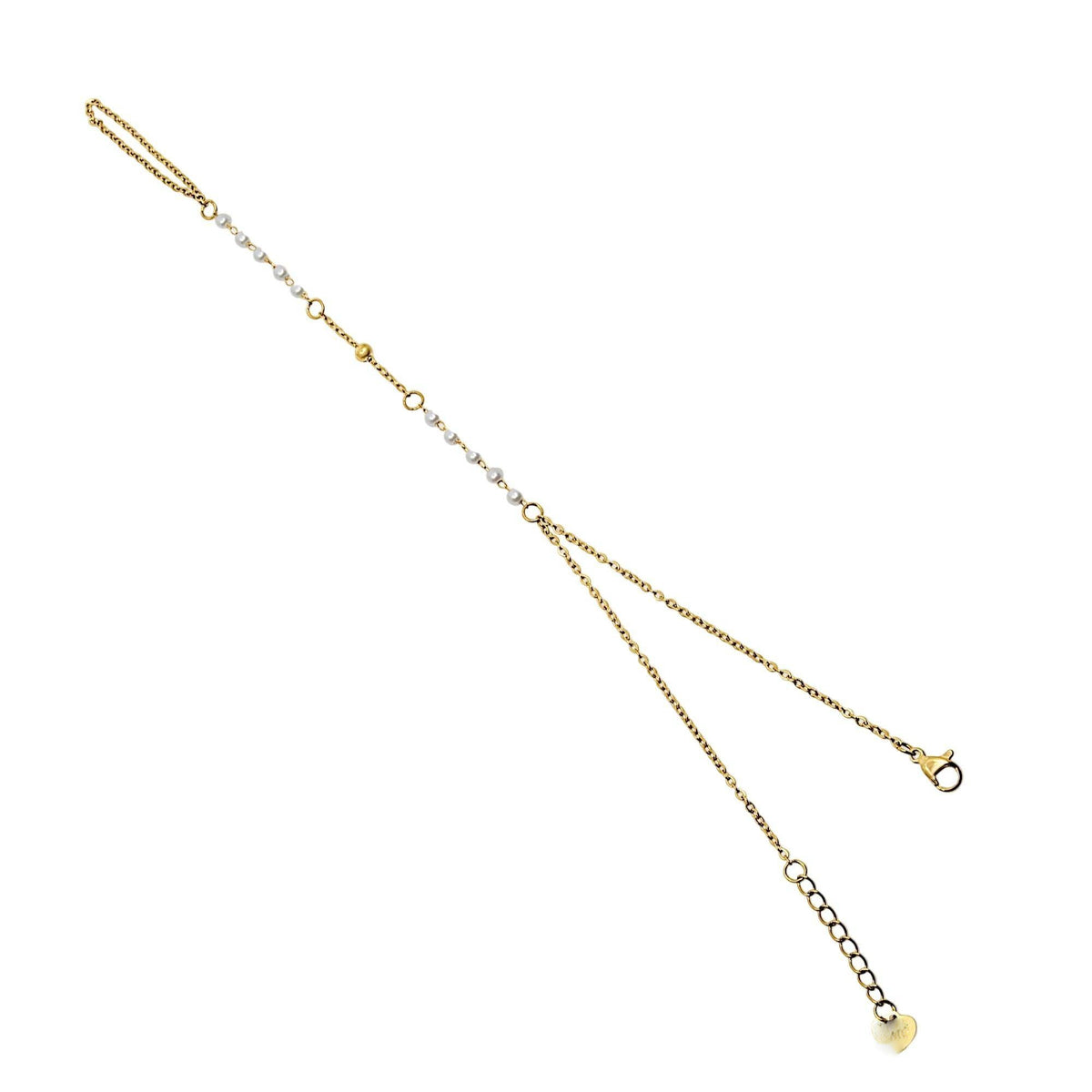 Hand Chain with Beaded Cable Link and Finger Connection