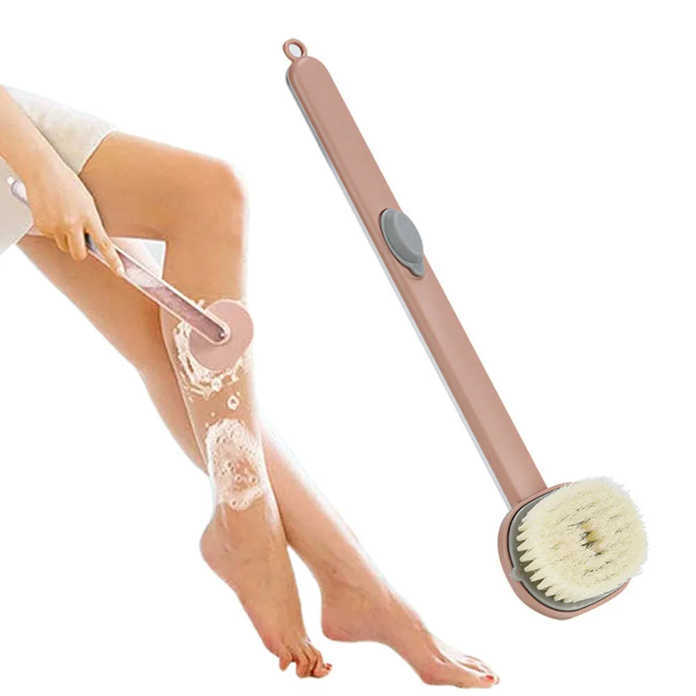 Back Scrubber Brush with Soap Dispenser and Extended Handle