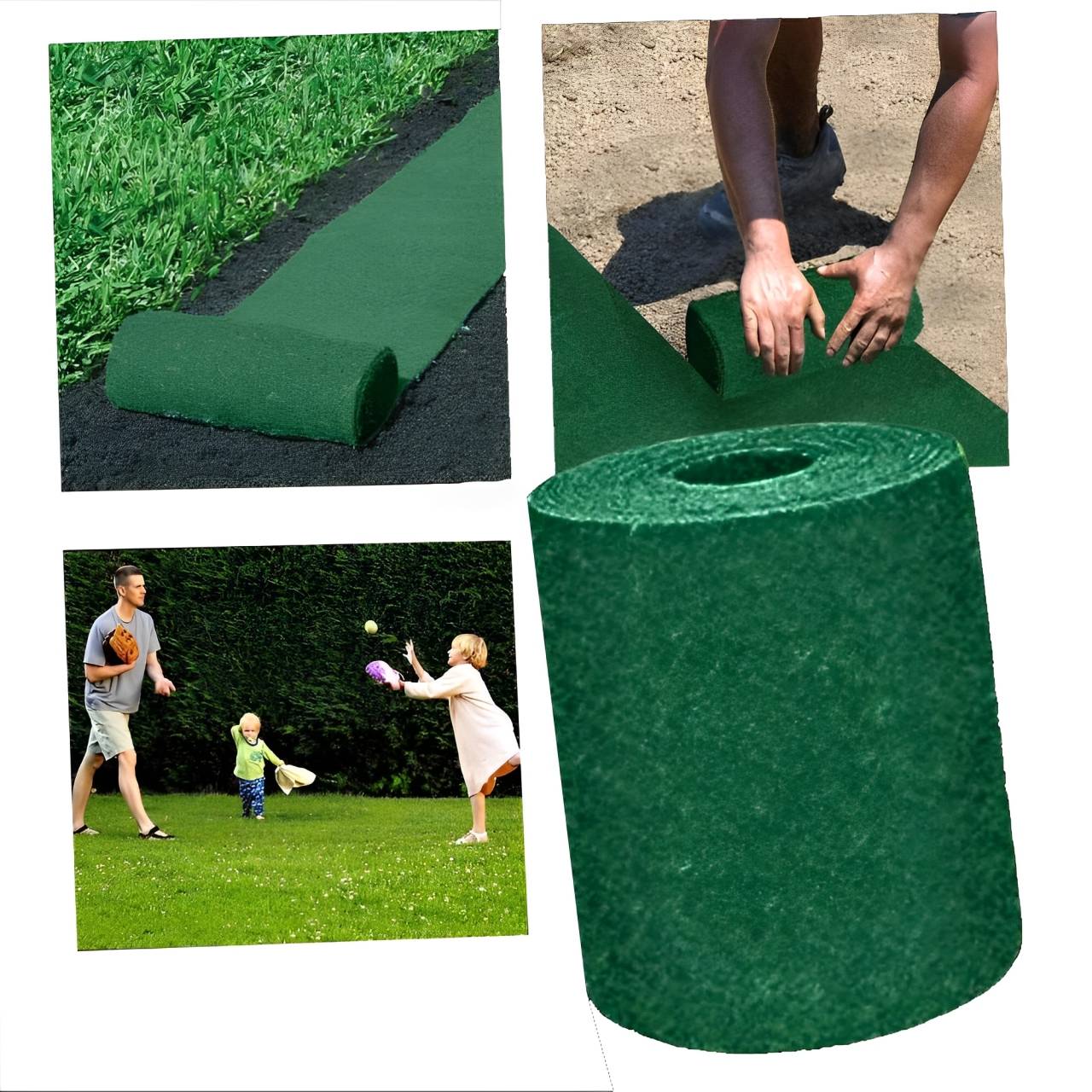Biodegradable Grass Seed Mat with Pre-Embedded Seeds and Integrated Fertilizer