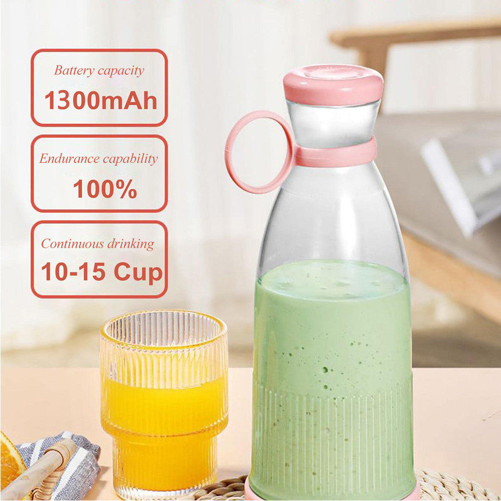 Portable Rechargeable Blender with Detachable Container and Magnetic Charging