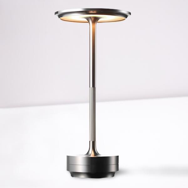 Touch Control Desk Lamp with Four Brightness Levels and Metal Construction, IP66 Rated