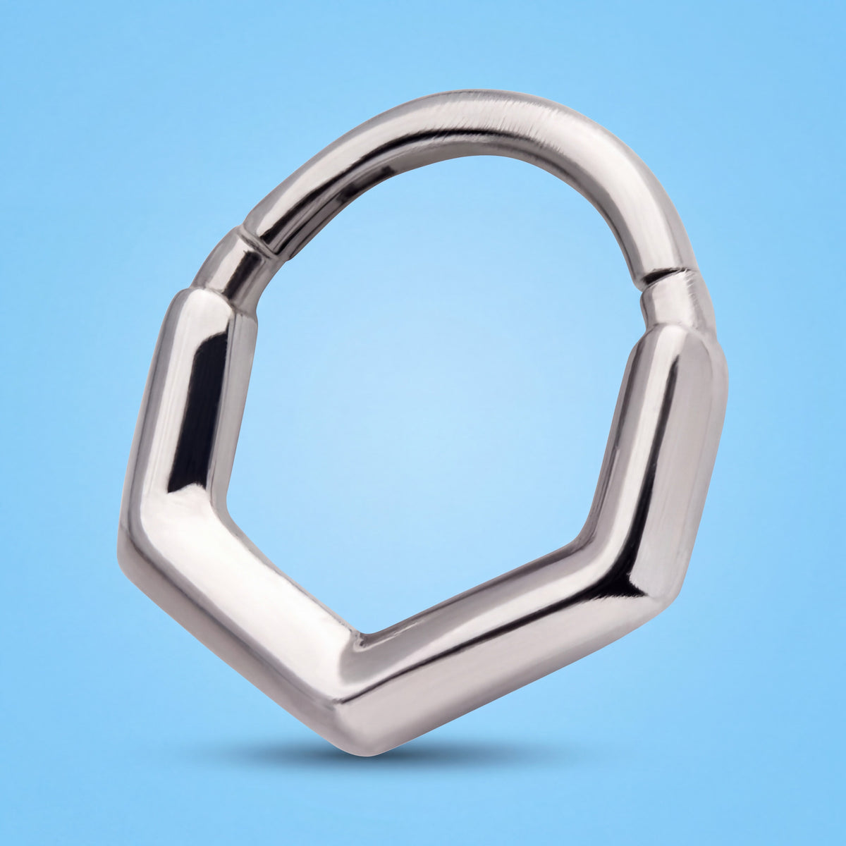 Hinged Segment Ring 16G Stainless Steel for Septum and Cartilage Piercings