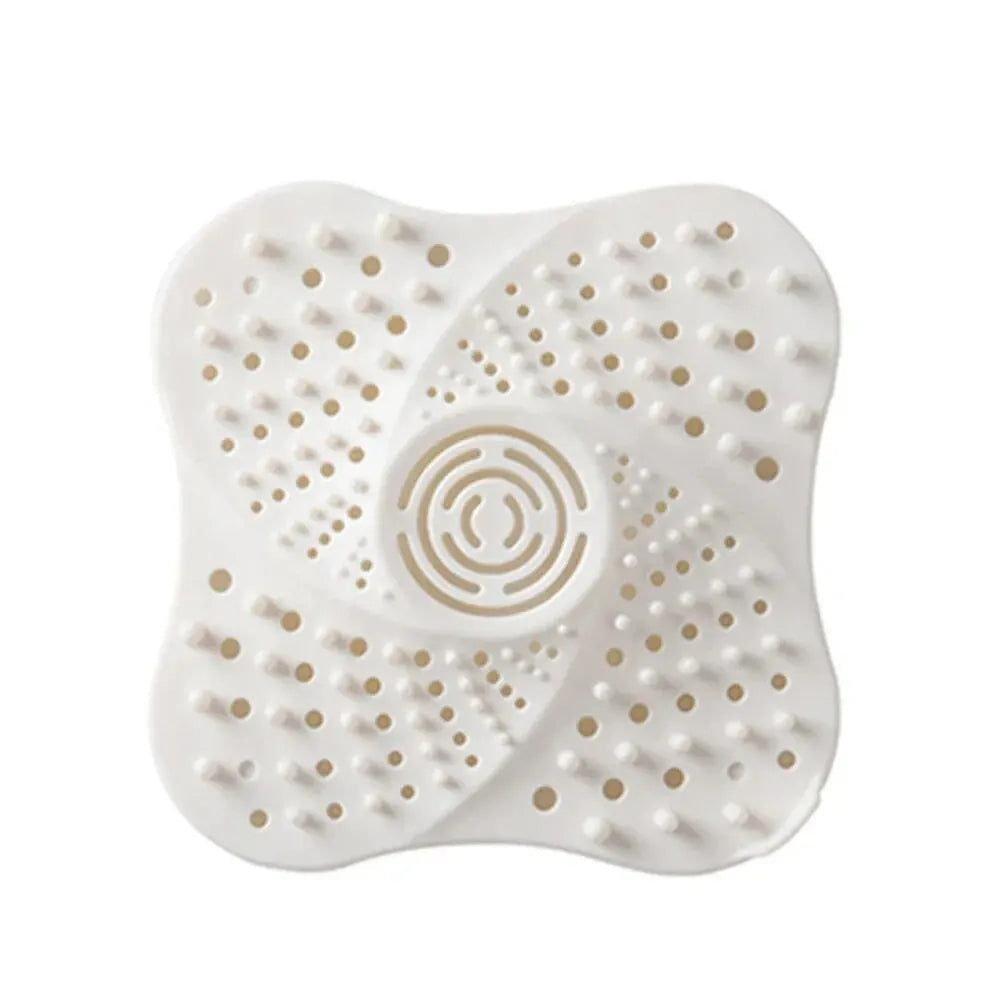 Spiral Drain Hair Catcher with TPR Rubber and Suction Cup Attachment
