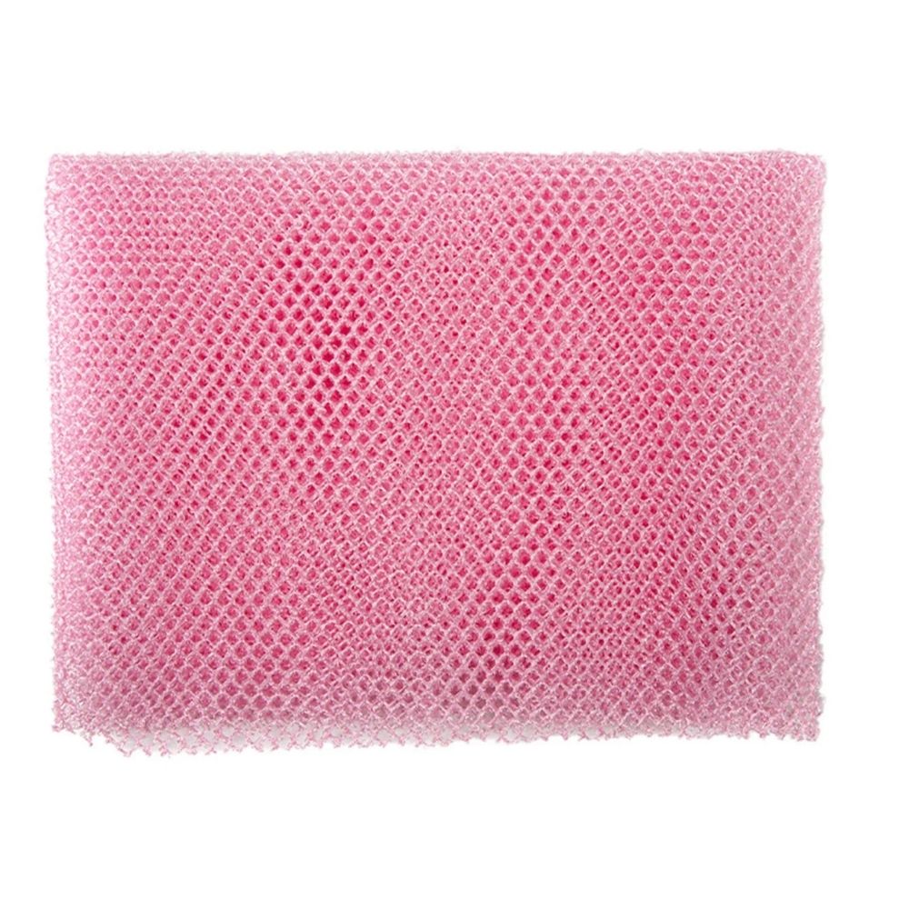 Stretchable Exfoliating Net Sponge with Nylon Mesh and Extended Length for Full Body Scrubbing