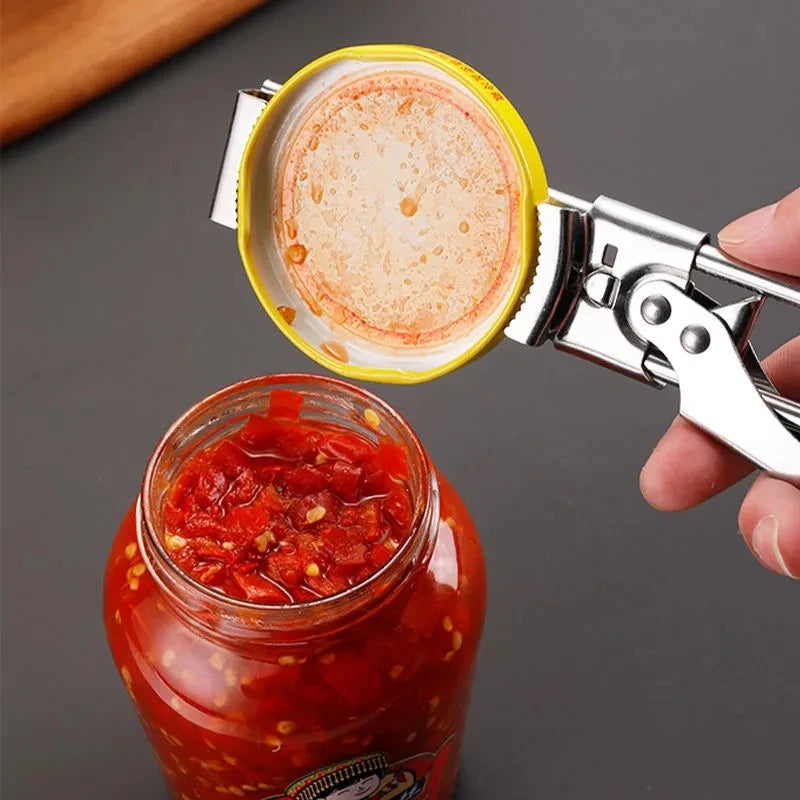 Adjustable Jar Opener with Lever Handle for 0.2 to 4.41 Inch Lids