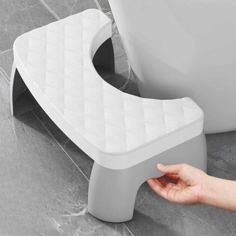Toilet Posture Stool with Anti-Slip Grip and Adjustable Height