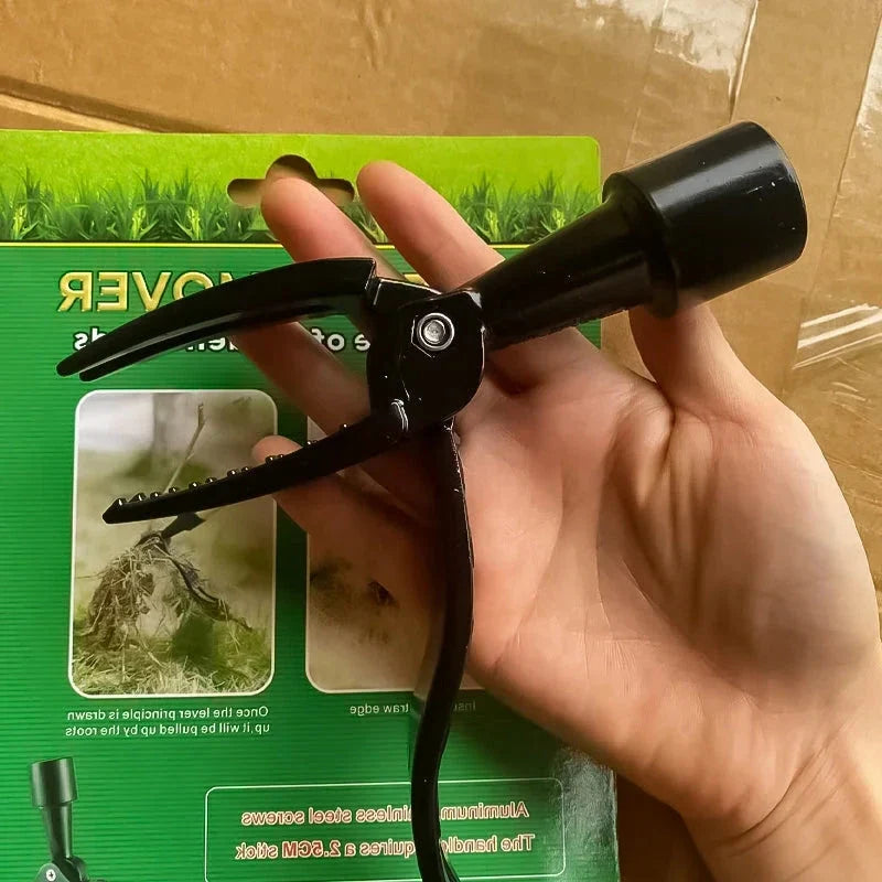 Standing Weed Puller with Foot Pedal Operation and Detachable Handle
