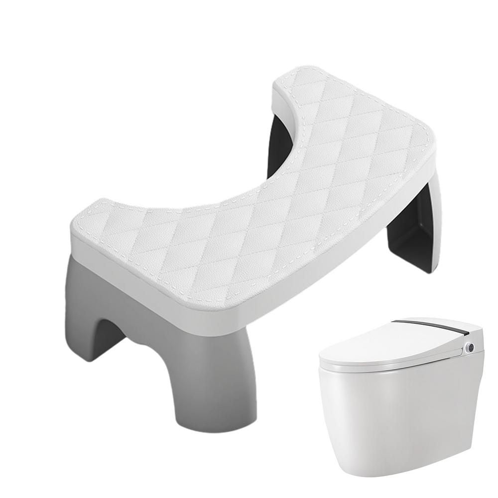 Toilet Posture Stool with Anti-Slip Grip and Adjustable Height
