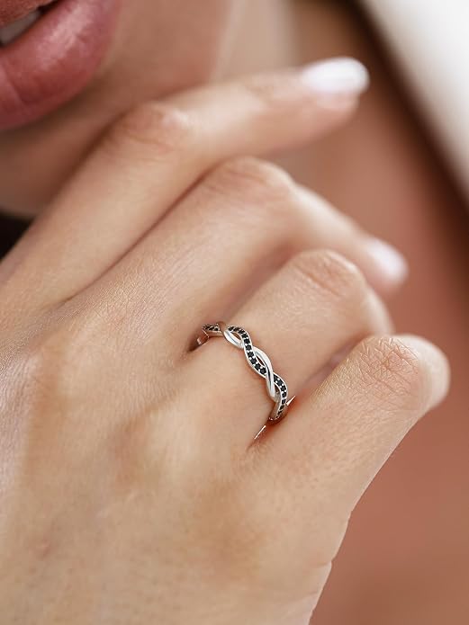 Sterling Silver Heart Ring with Gold Plating and Polished Finish, Sizes 4-12