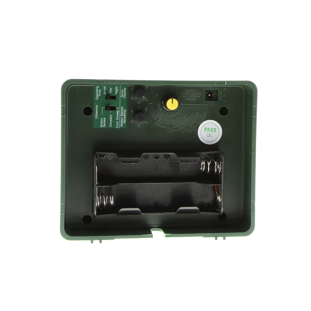 Ultrasonic Bird Deterrent with Motion Detection and Flashing Light, 170 Coverage