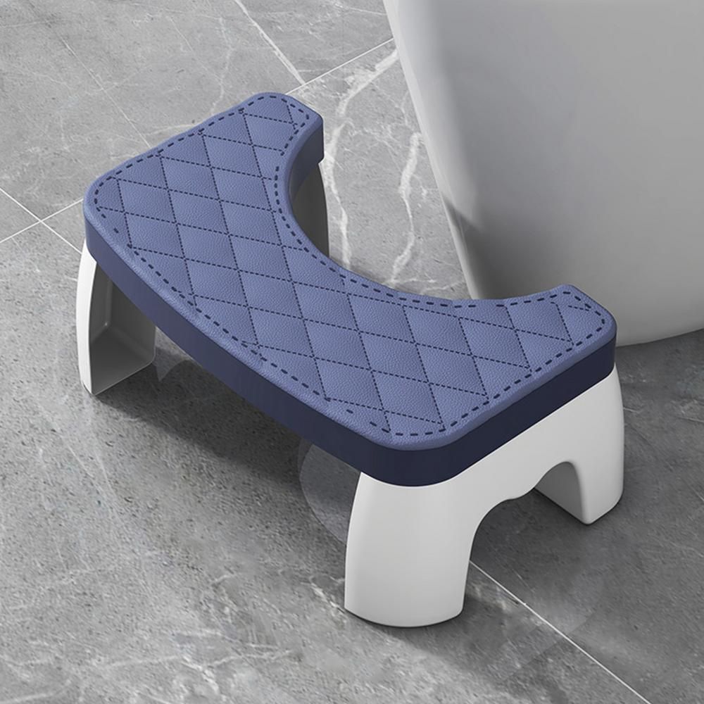 Toilet Posture Stool with Anti-Slip Grip and Adjustable Height