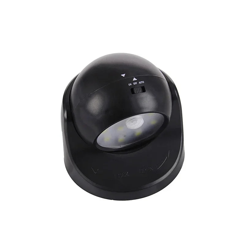Motion-Activated LED Spotlight with 360 Rotatable Head and Battery Operation