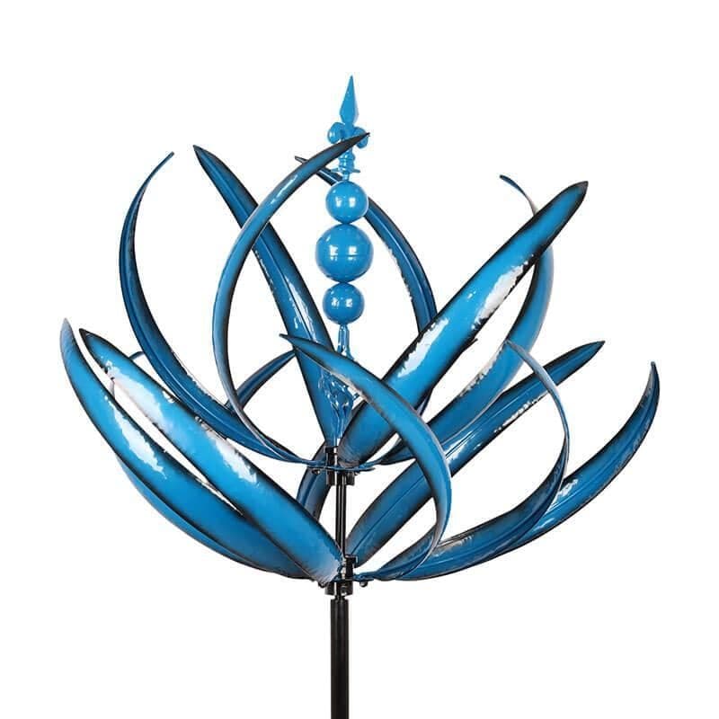Rotating Metal Garden Spinner with Bearing System and Ground Stake