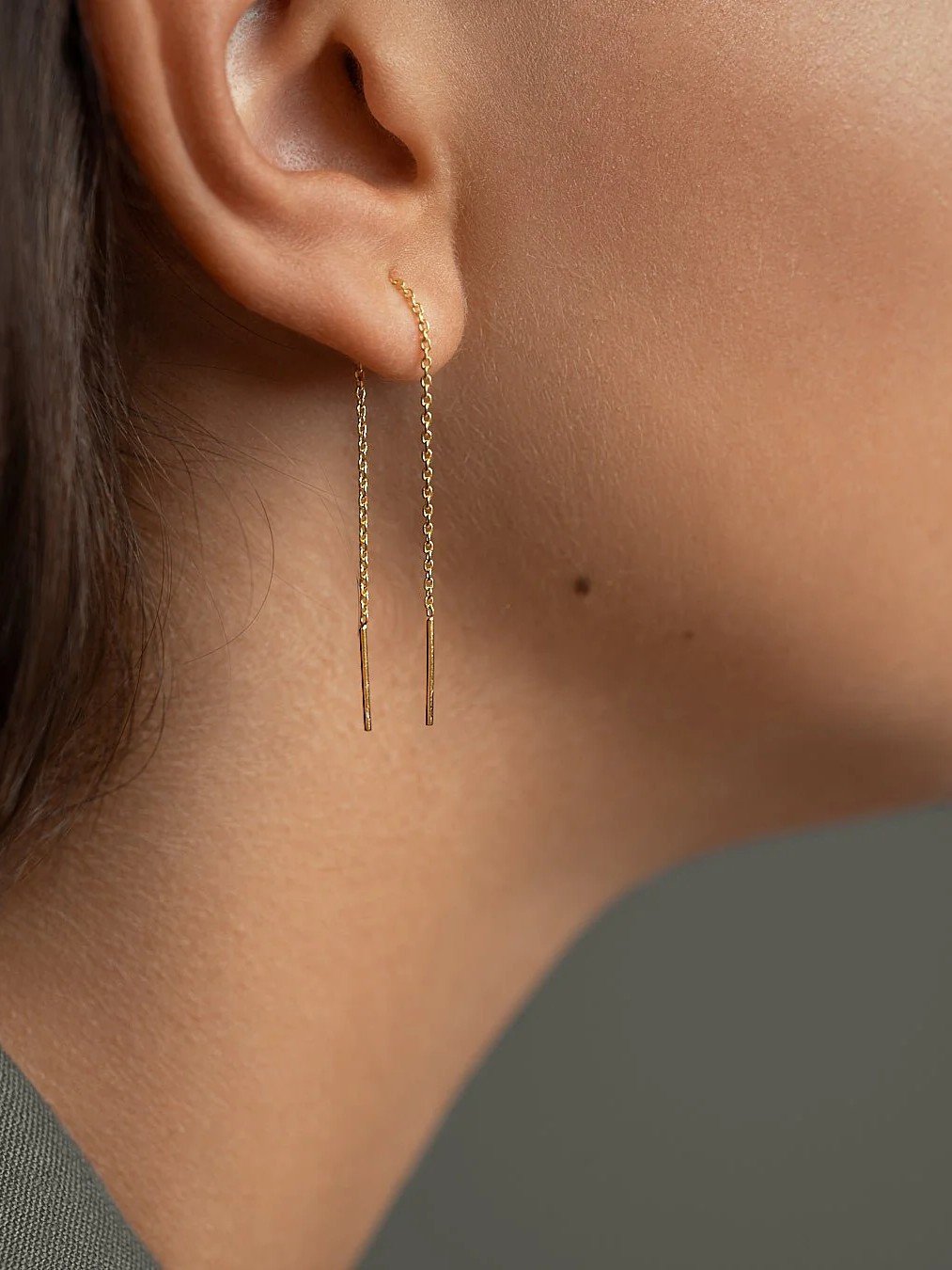 Marjin Ear Thread Earrings - 24K Gold Plated9 cmAesthetic JewelryALLLunai Jewelry