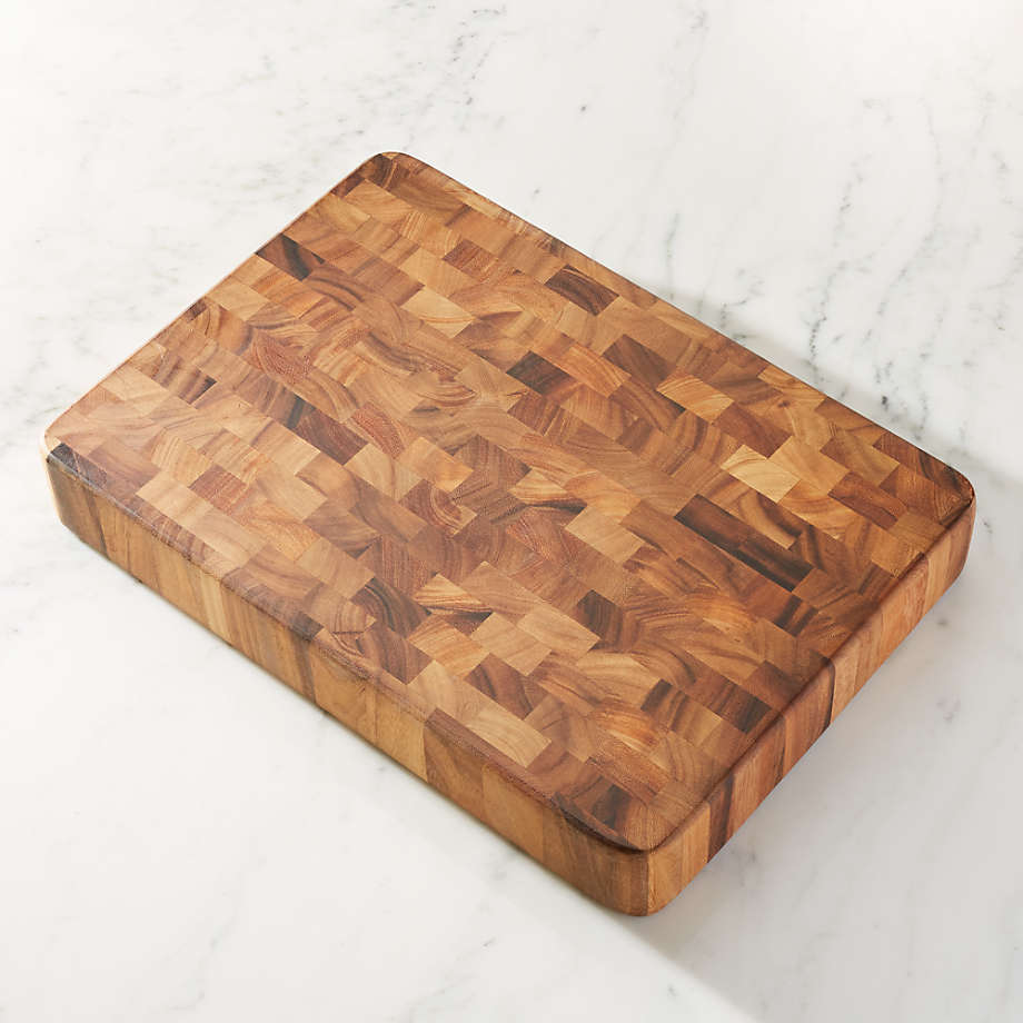 Rectangular End Grain Cutting Board, Heavy-Duty Prep