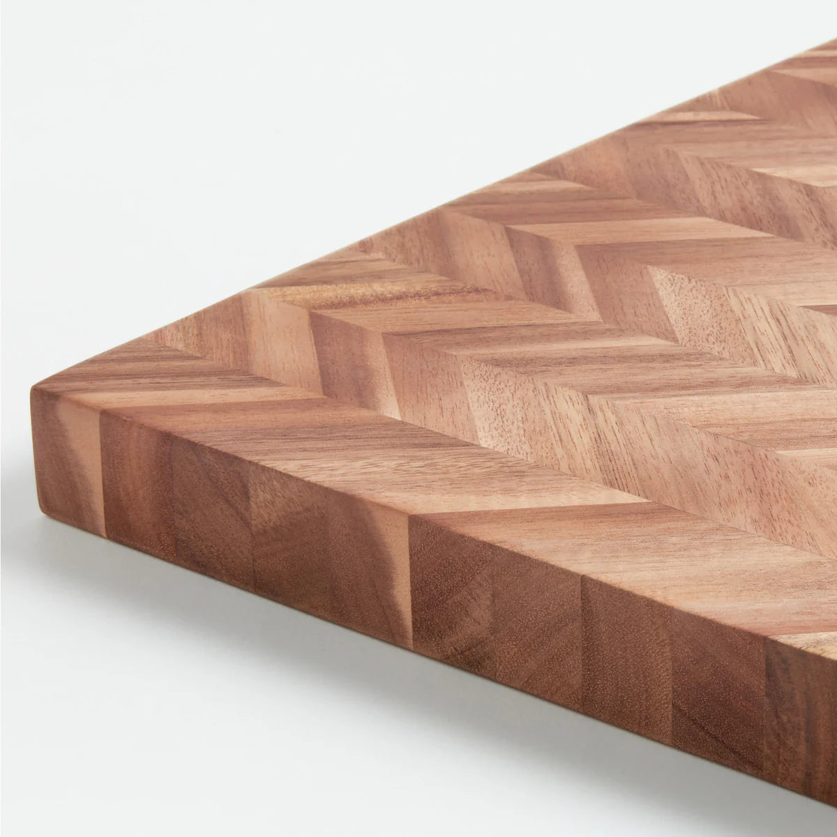 Herringbone Cutting Board Acacia, Slicing & Serving