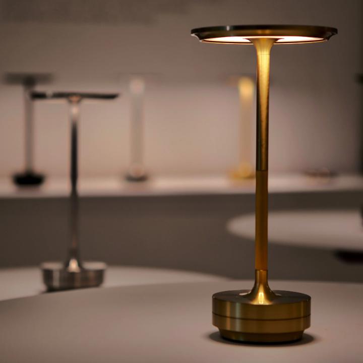 Touch Control Desk Lamp with Four Brightness Levels and Metal Construction, IP66 Rated