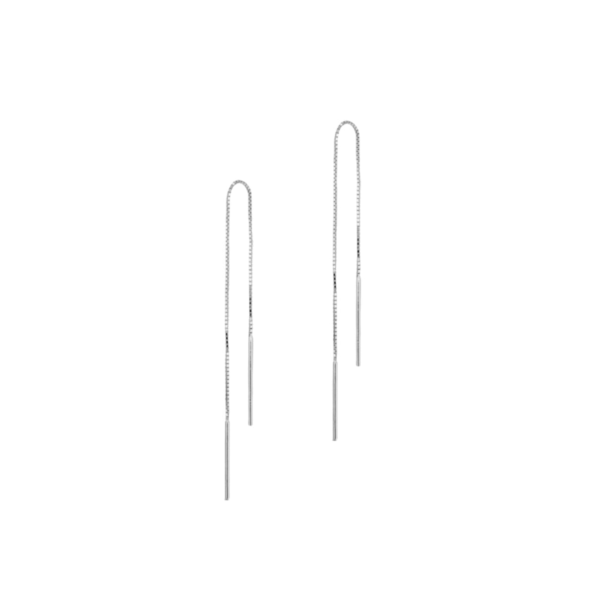 Delicate Chain Link Earrings with Fine Silver and Gold Plated Options