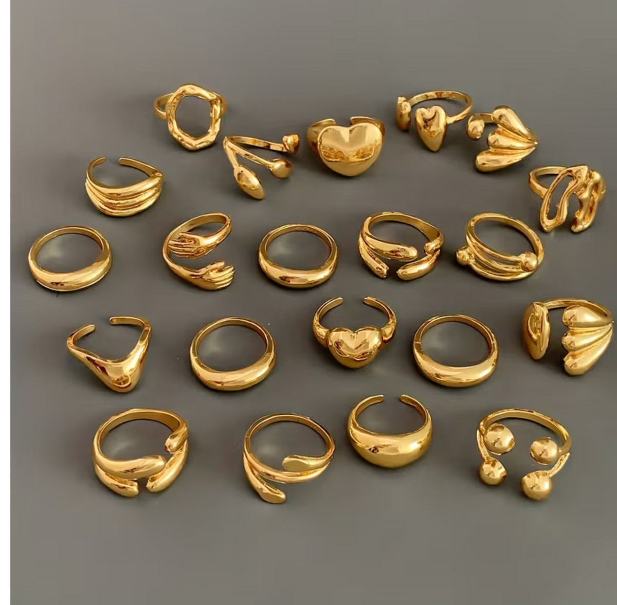 All-Season Layering rings with Flexible Design for Year-Round Wear