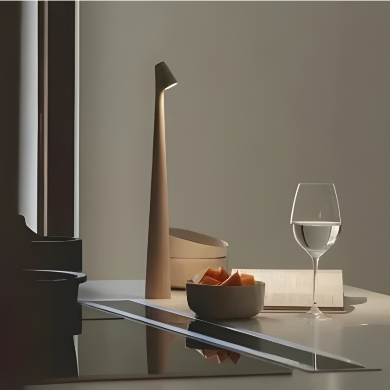 Touch-Control LED Table Lamp with Adjustable Color Temperature and Rechargeable Battery