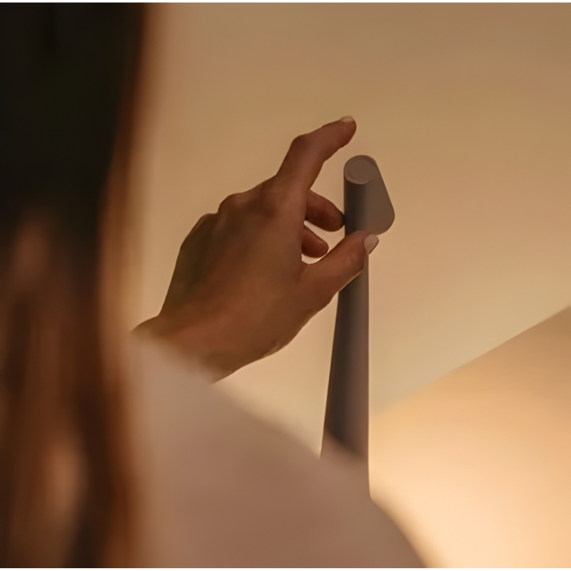 Touch-Control LED Table Lamp with Adjustable Color Temperature and Rechargeable Battery