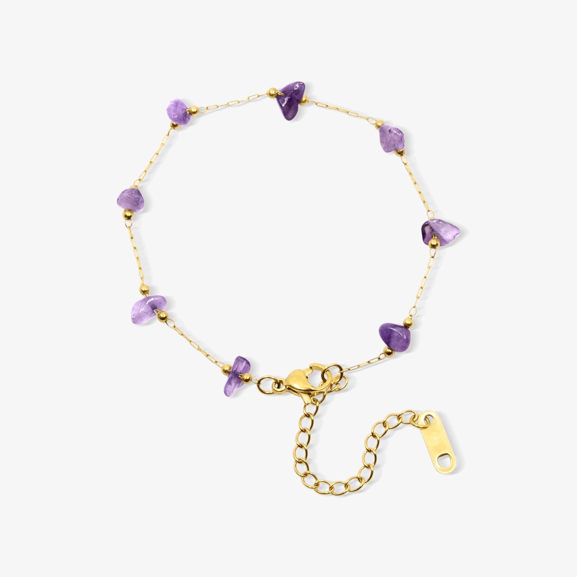 Amethyst Angel Bracelet - EVRYJEWELS