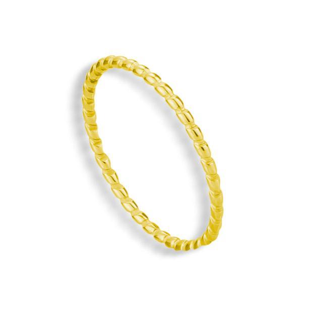 Thin Band Ring with Smooth Finish and Stackable Design
