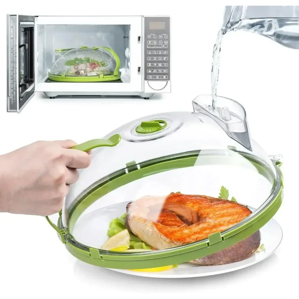 Microwave Splatter Guard with Adjustable Steam Vent, 10-Inch