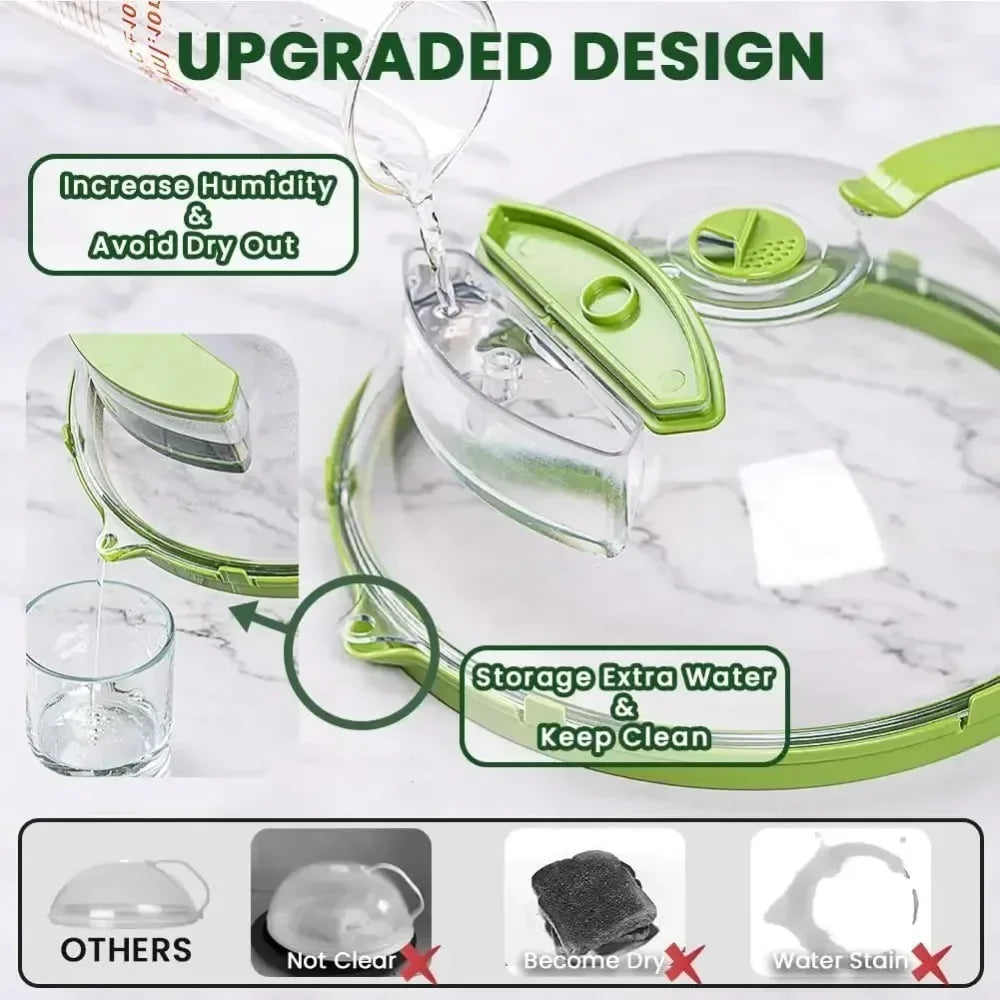Microwave Splatter Guard with Adjustable Steam Vent, 10-Inch