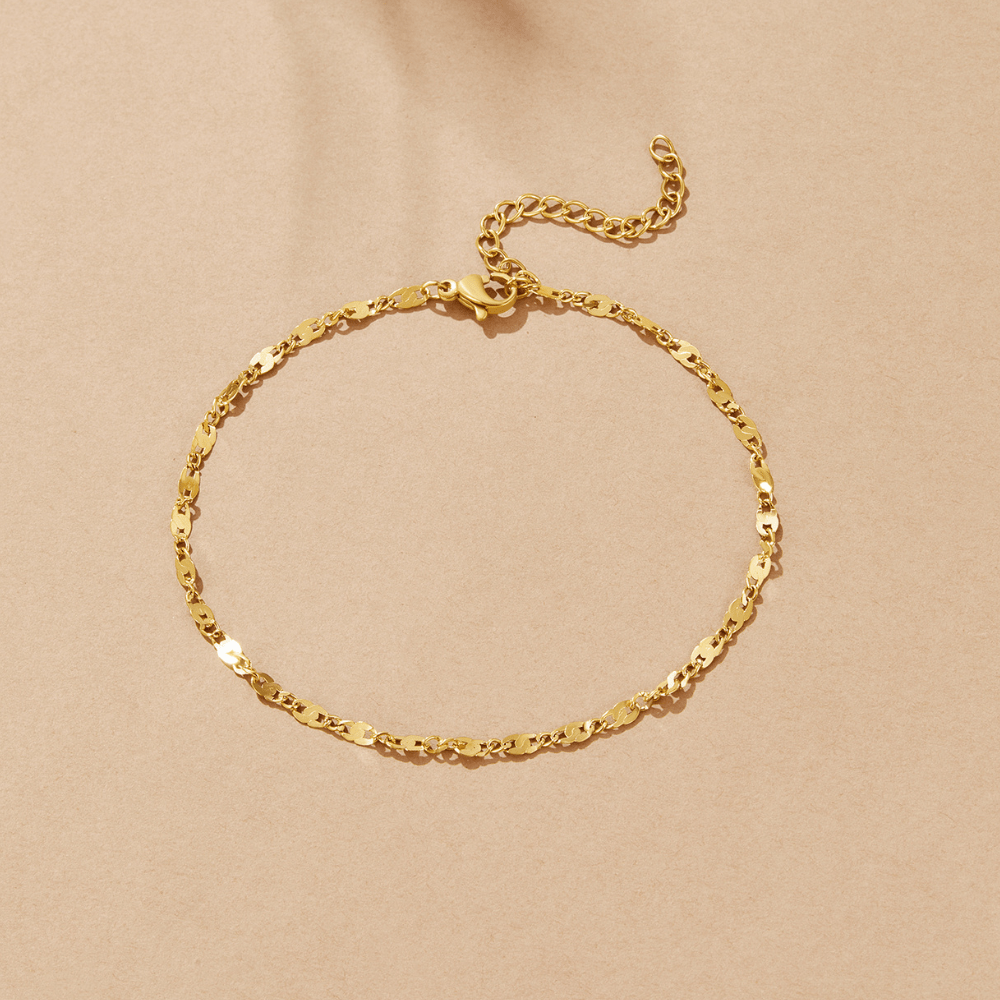 Elise Gold Anklet - Beautiful Earth Boutique