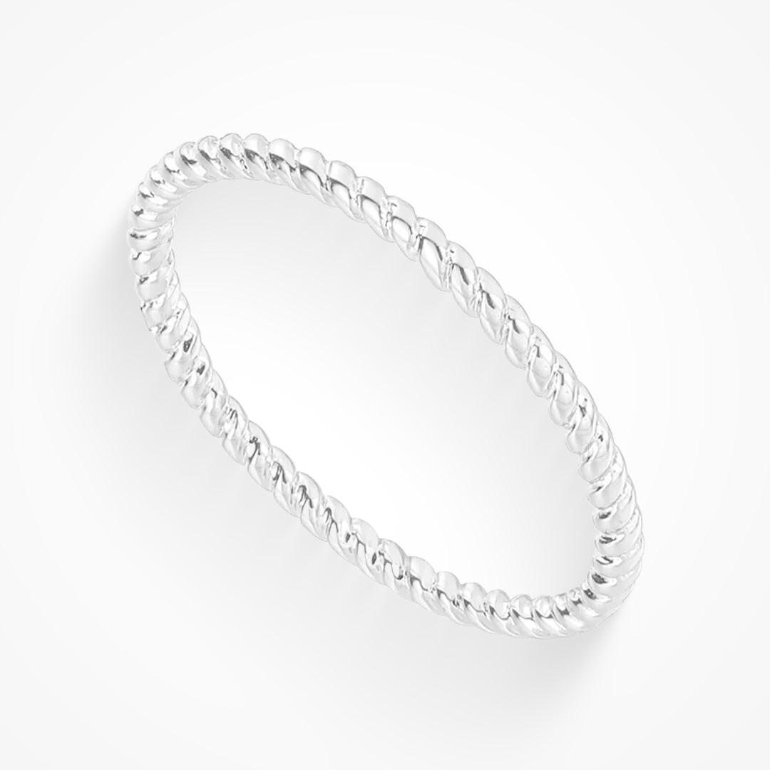 Thin Band Ring with Smooth Finish and Stackable Design