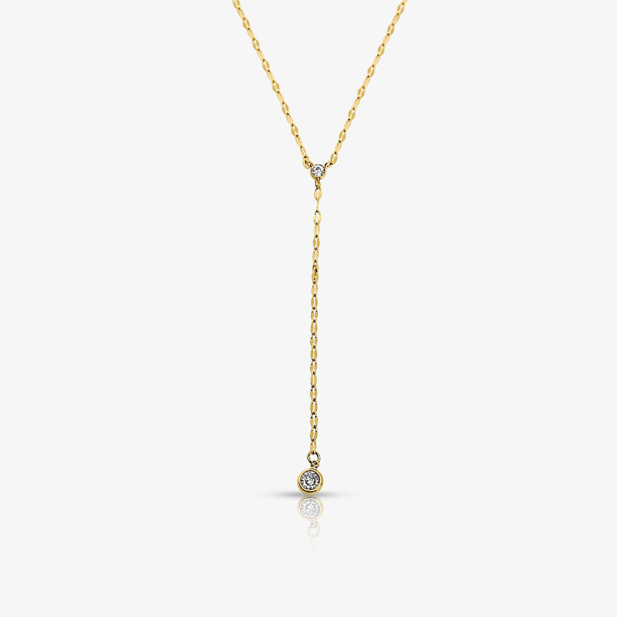 Gemstone Pendant Lariat Necklace with Adjustable Length and Celestial Design