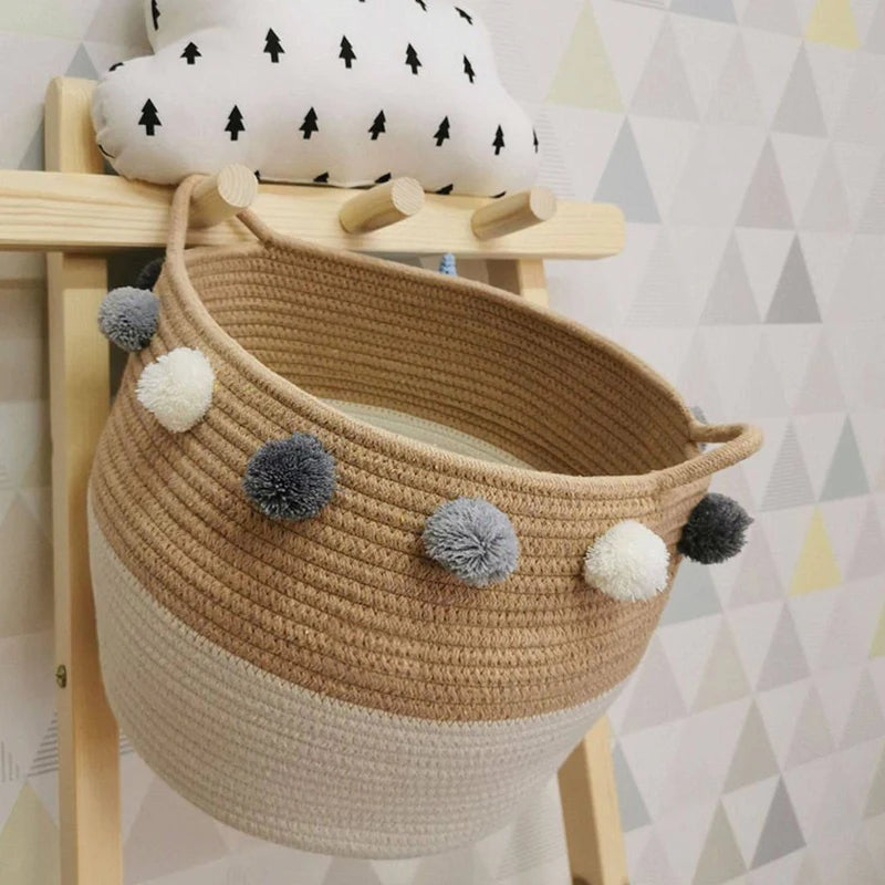 Handmade Basket 26cm Height, Bathroom Storage