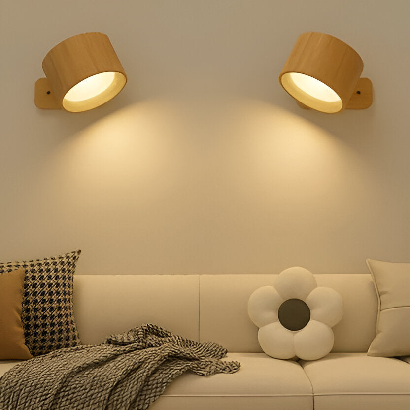 Directional Wall Light with Magnetic Ball Joint and Three Color Modes