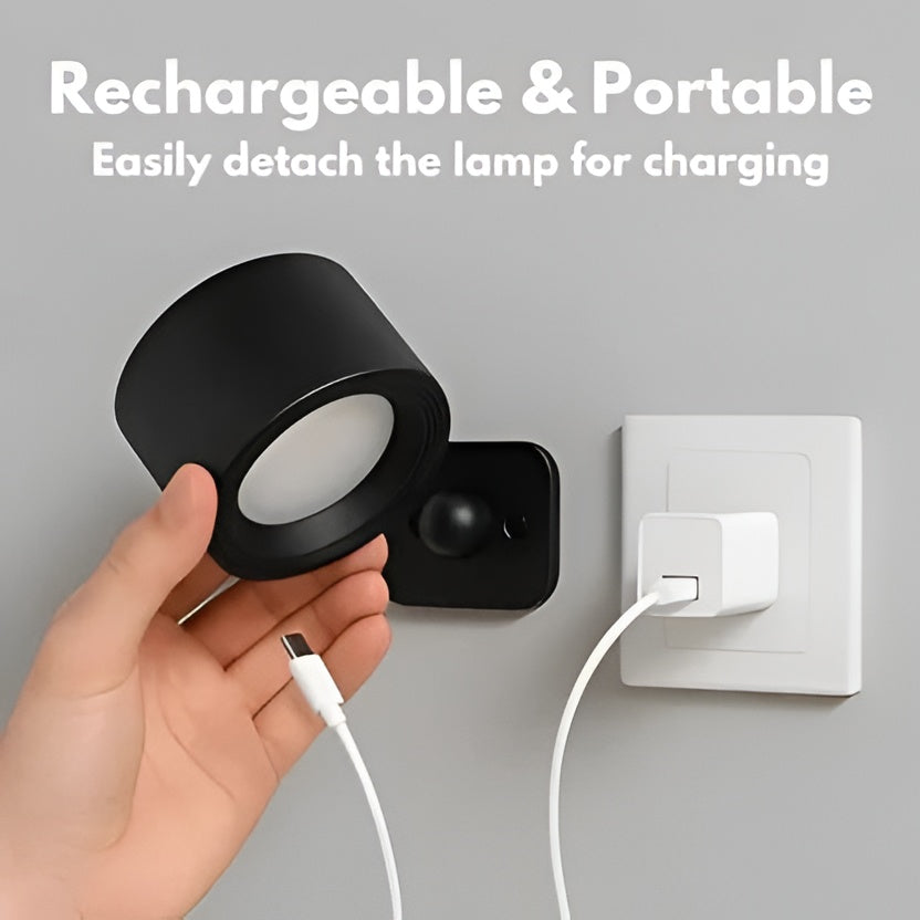Directional Wall Light with Magnetic Ball Joint and Three Color Modes