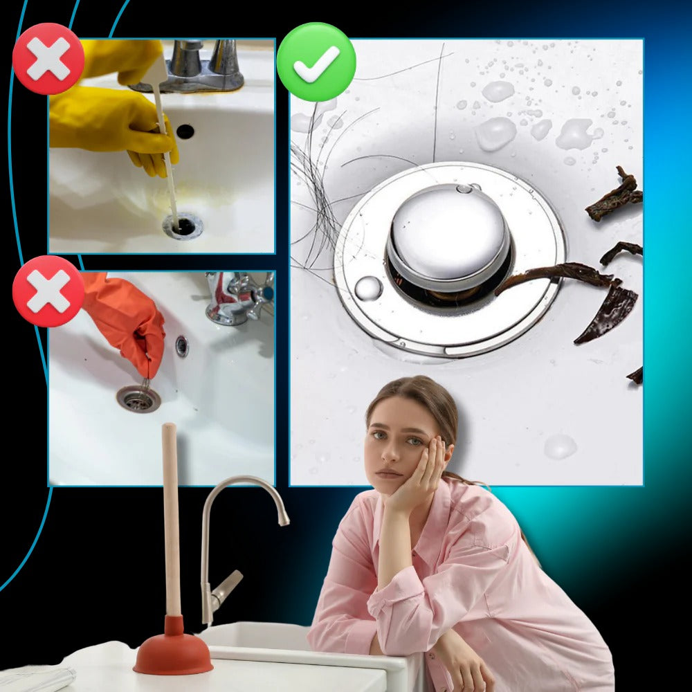 Pop-Up Sink Stopper with Basket Strainer and Odor Seal for Standard Drains