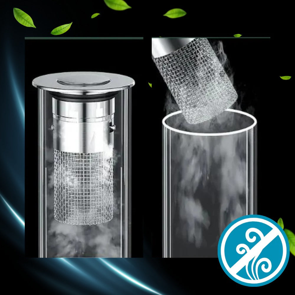 Pop-Up Sink Stopper with Basket Strainer and Odor Seal for Standard Drains