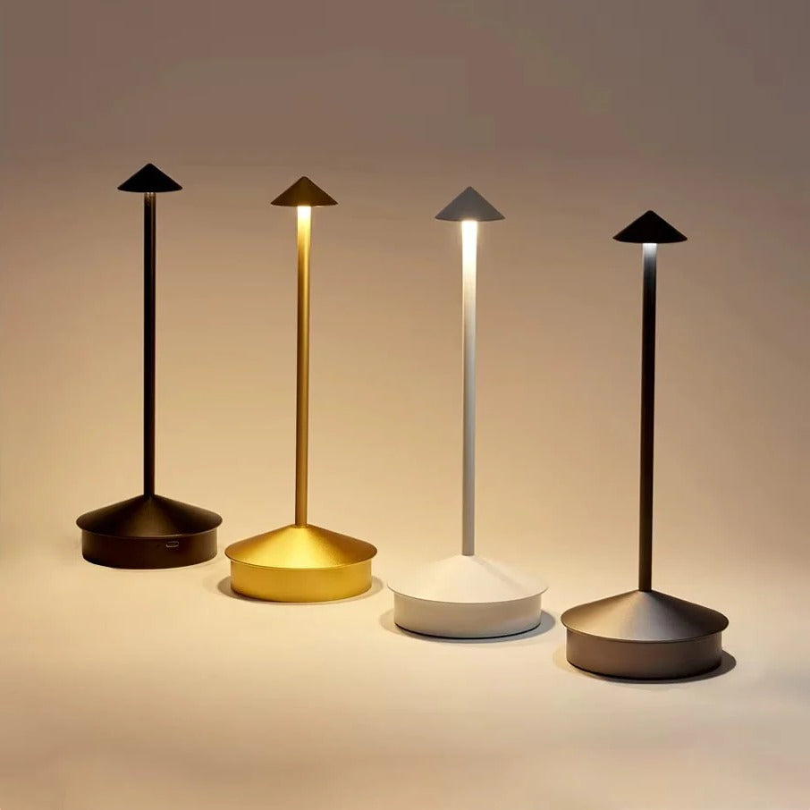 Touch Control LED Desk Lamp with Three Color Temperatures and Rechargeable Battery