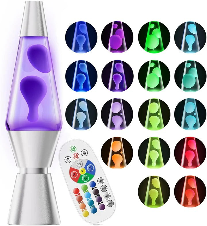 Color Changing Lava Lamp with LED Motion and Remote Control