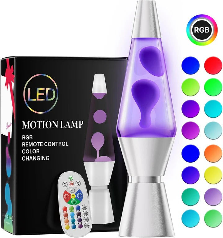 Color Changing Lava Lamp with LED Motion and Remote Control