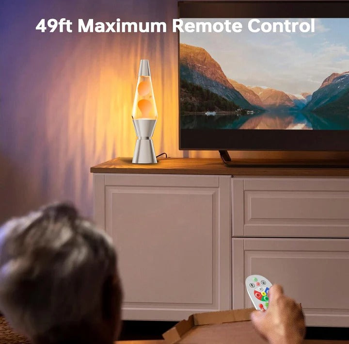 Color Changing Lava Lamp with LED Motion and Remote Control